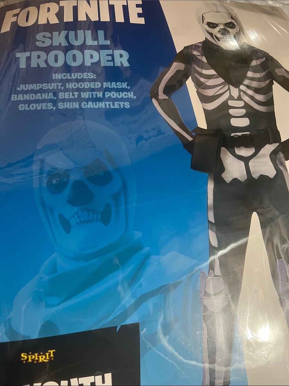 Fortnite skull Trooper costume youth Medium 8-10